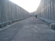 The wall of over 700 km that divides Israelis and Palestinians for over 6 years now.