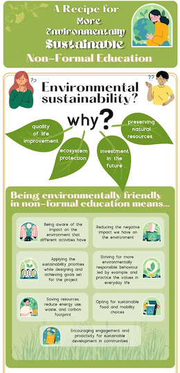 A Recipe for More Environmentally Sustainable Non-Formal Education - Infographic