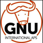 Logo for GNU international APS