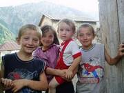 Georgian children from Svaneti