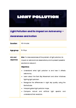 Turn off the light - learning programme