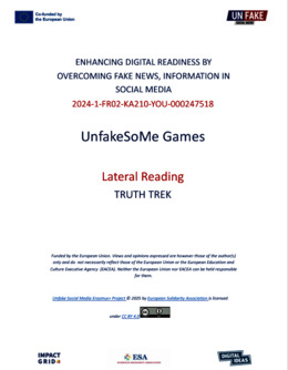 Unfake Social Media - Lateral Reading Games - Game 3 - Truth Trek