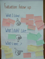 Evaluation flip chart