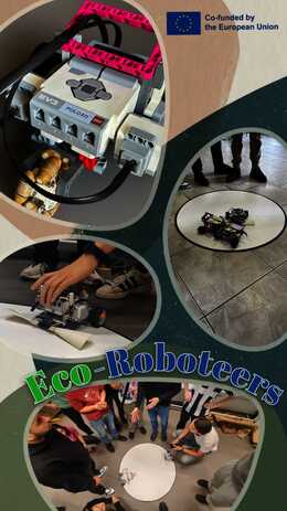 Educational poster about robotics workshop