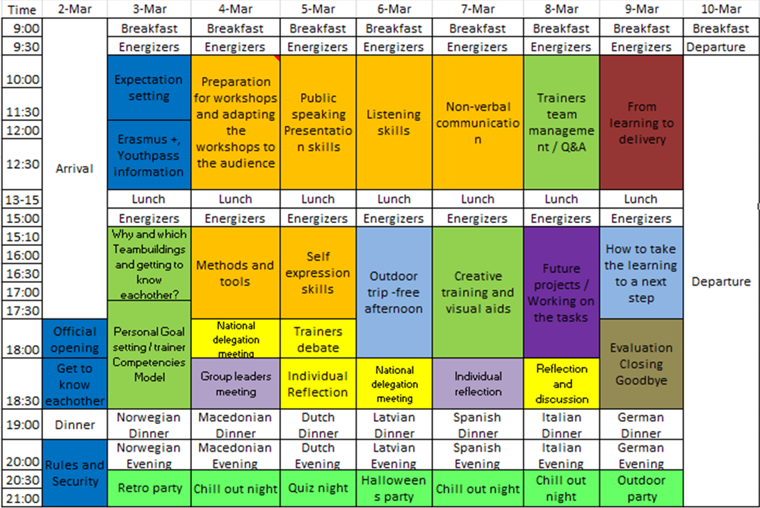 SALTOYOUTH European Training Calendar Train the trainers "Its up